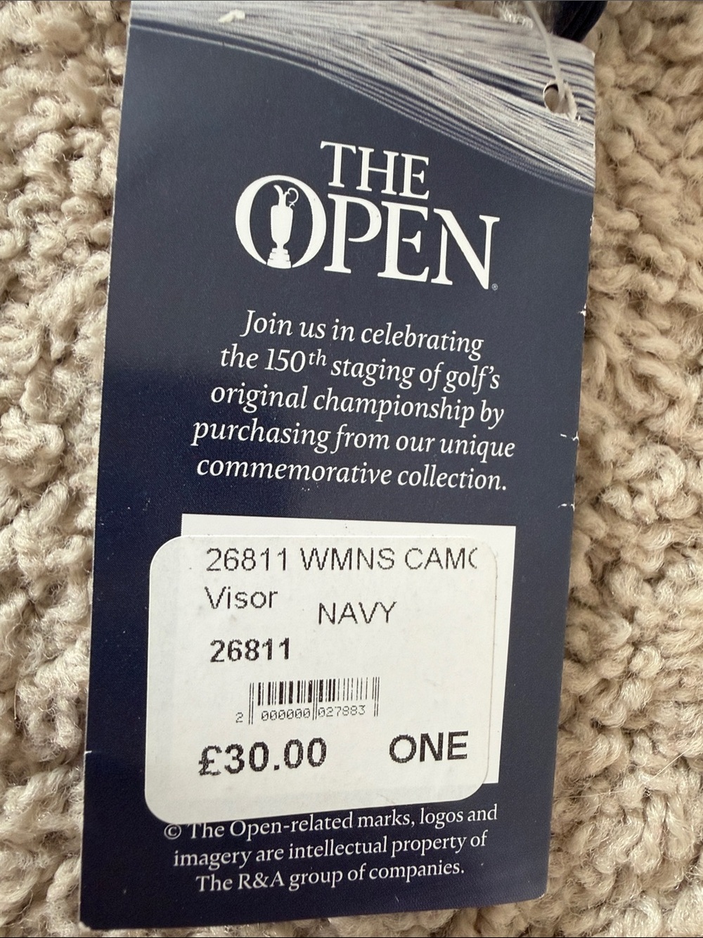 NWT | New Era The Open 150 St Andrews | Navy Golf Visor | Adjustable - Picture 5 of 6
